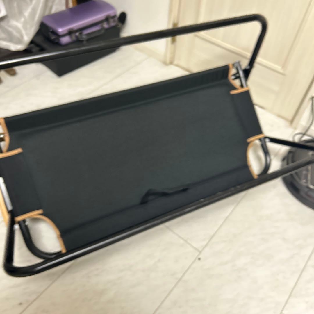 極美品　折りたたみ式 二人掛け ローチェア QC-ATC100 クイックキャンプ