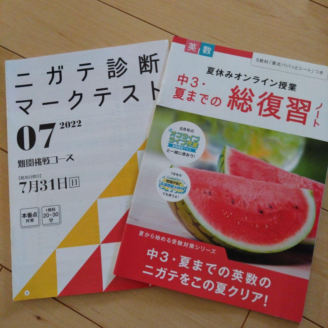 中3チャレンジ　1年分　進研ゼミ