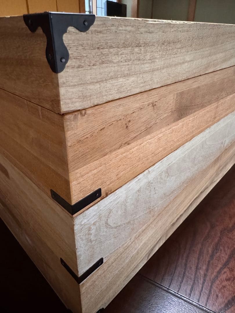 桐箱　衣装ケース　3段　着物収納　木製　衣装ケース　桐ダンス　桐箪笥