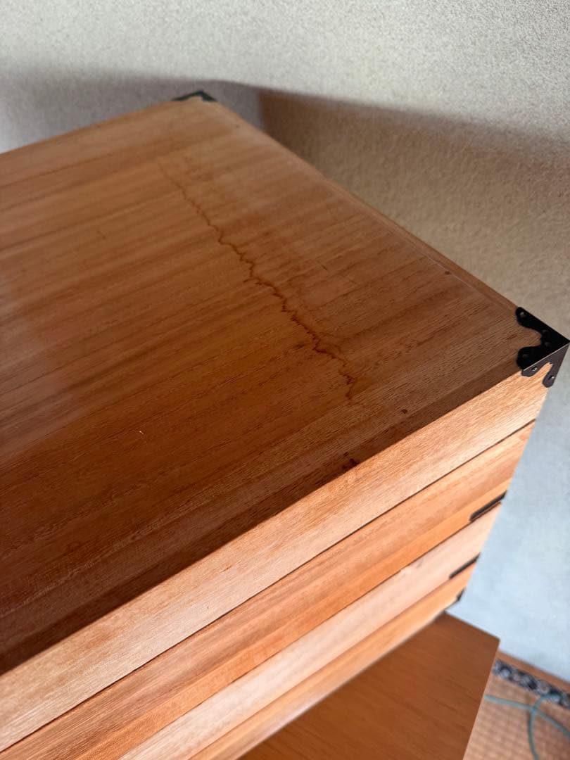 桐箱　衣装ケース　3段　着物収納　木製　衣装ケース　桐ダンス　桐箪笥