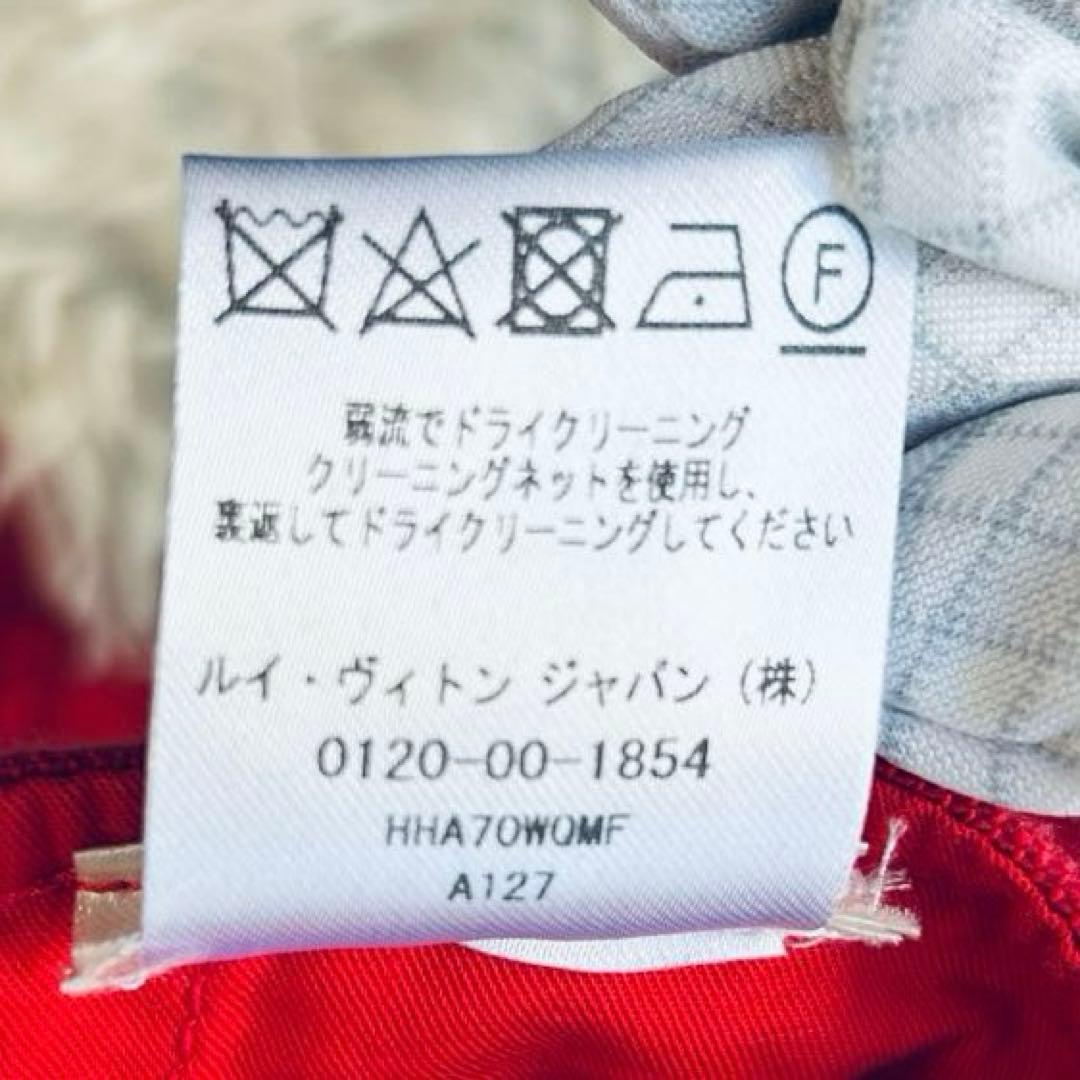 ルイヴィトン LOUIS VUITTON デニムジャケット モノグラム レッド