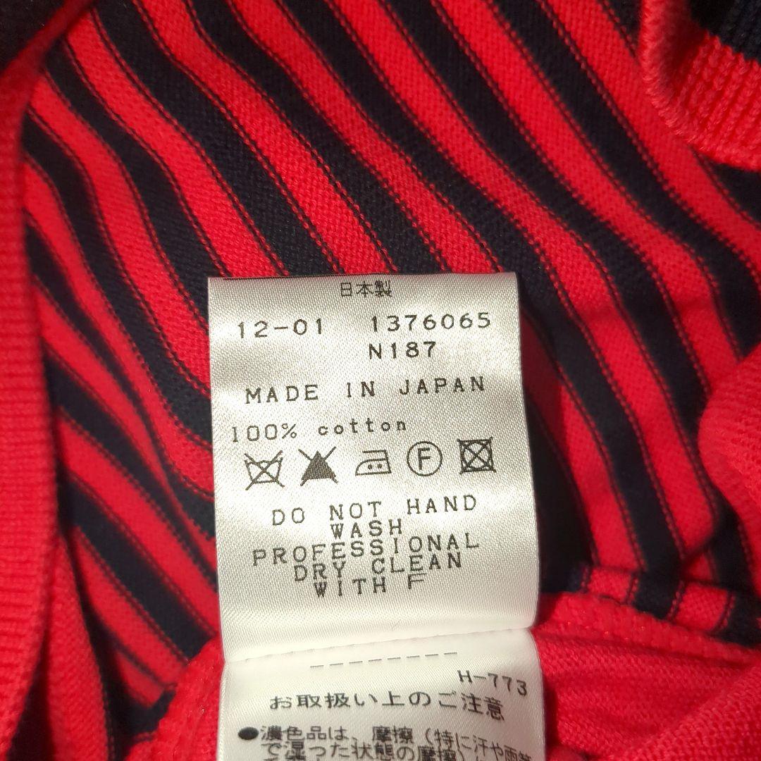 新品タグ付きPEARLY GATESパーリーゲイツVネックセーター赤メンズL