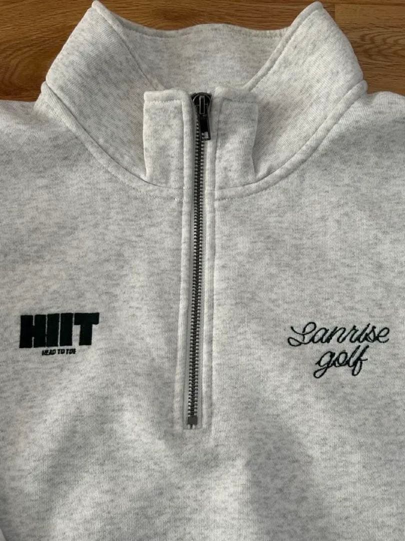 HIIT H2Tハーフジップ トレーナー グレー XXL