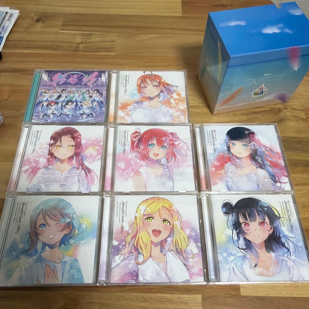 ラブライブ！　Aqours CD 63枚　CD収納ボックス2個付き