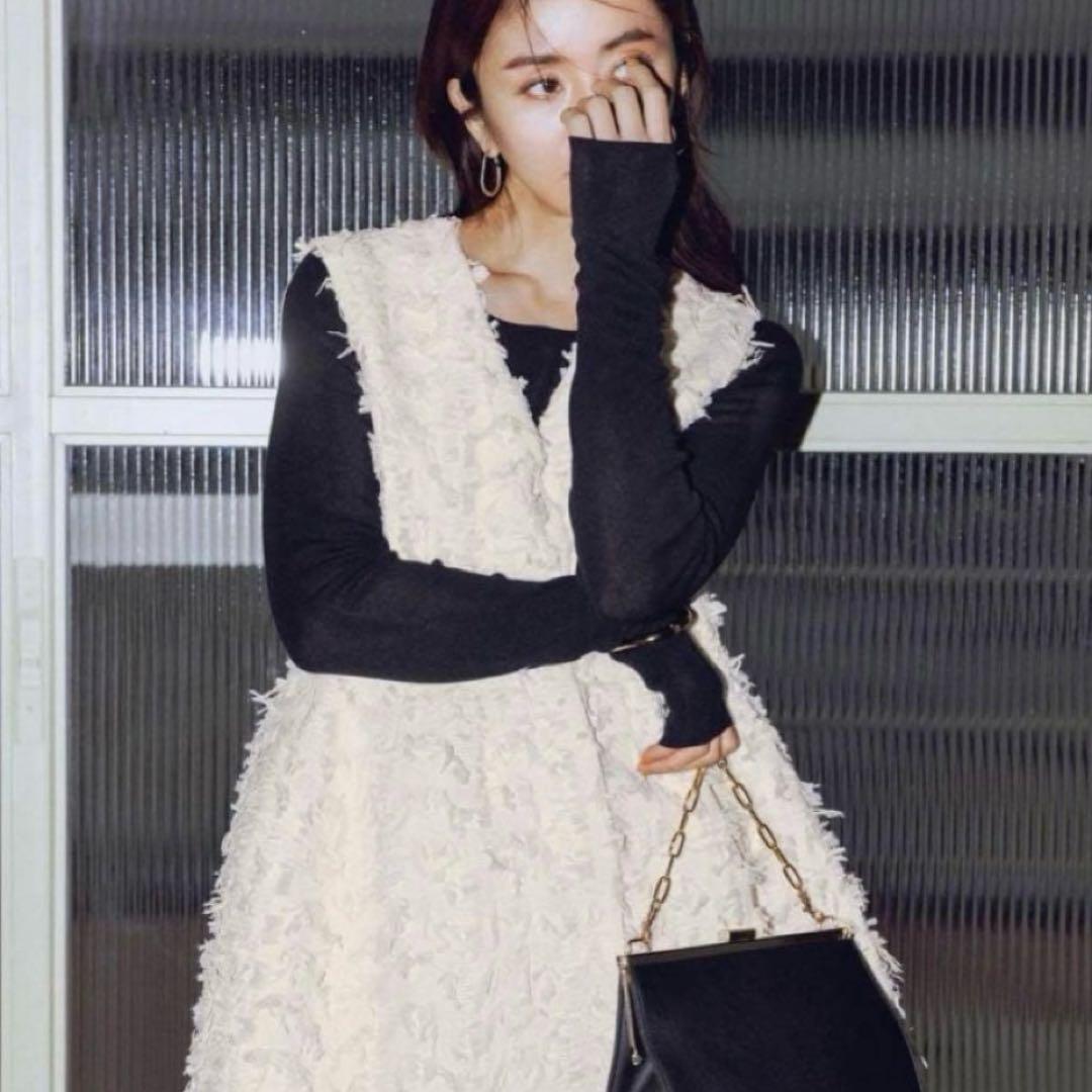 kichocoさま❤️カデュネ ペプラムジレ リボンヤーン 大草直子さん着用