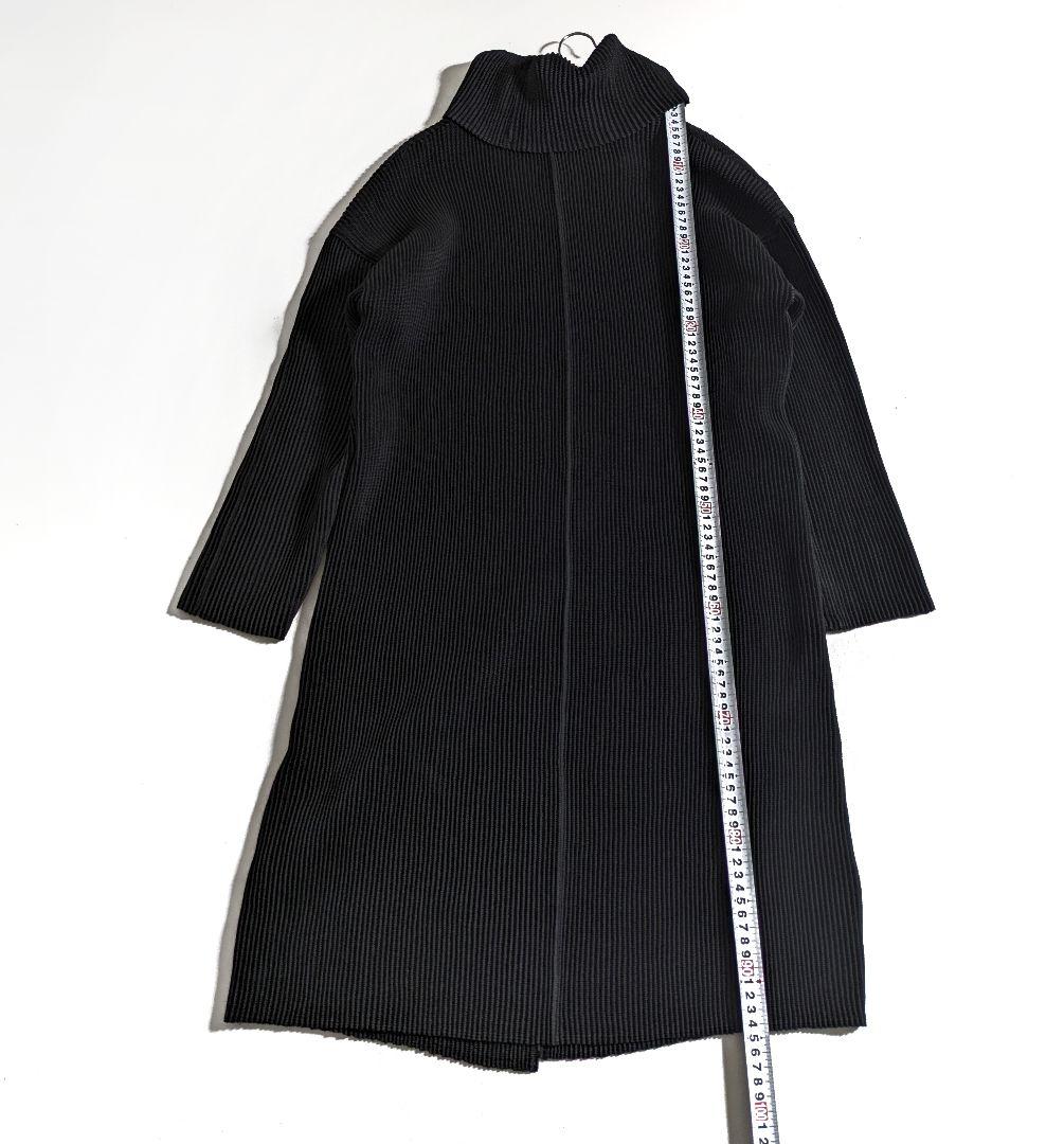 スペッチオ／定価1.6万円 スリット入りロングワンピース タートルネックブラック