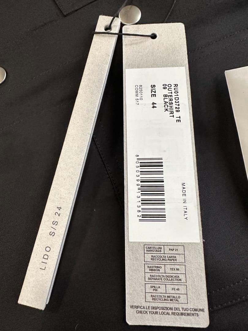 早い者勝ち‼️新品未使用　RickOwens アウターシャツ　DARKSHDOW