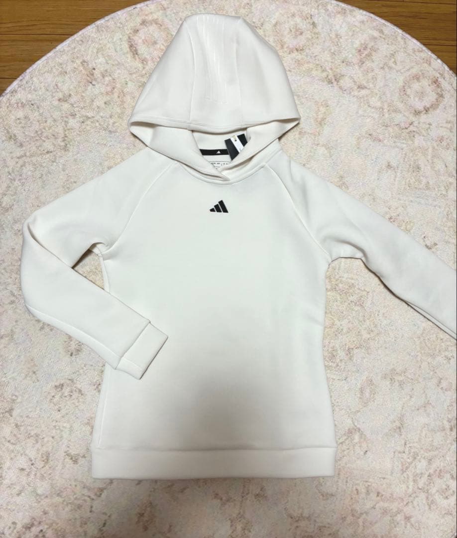 【即日発送✨M】新品　アディダス ビッグロゴ ダンボールニット　セットアップ　白