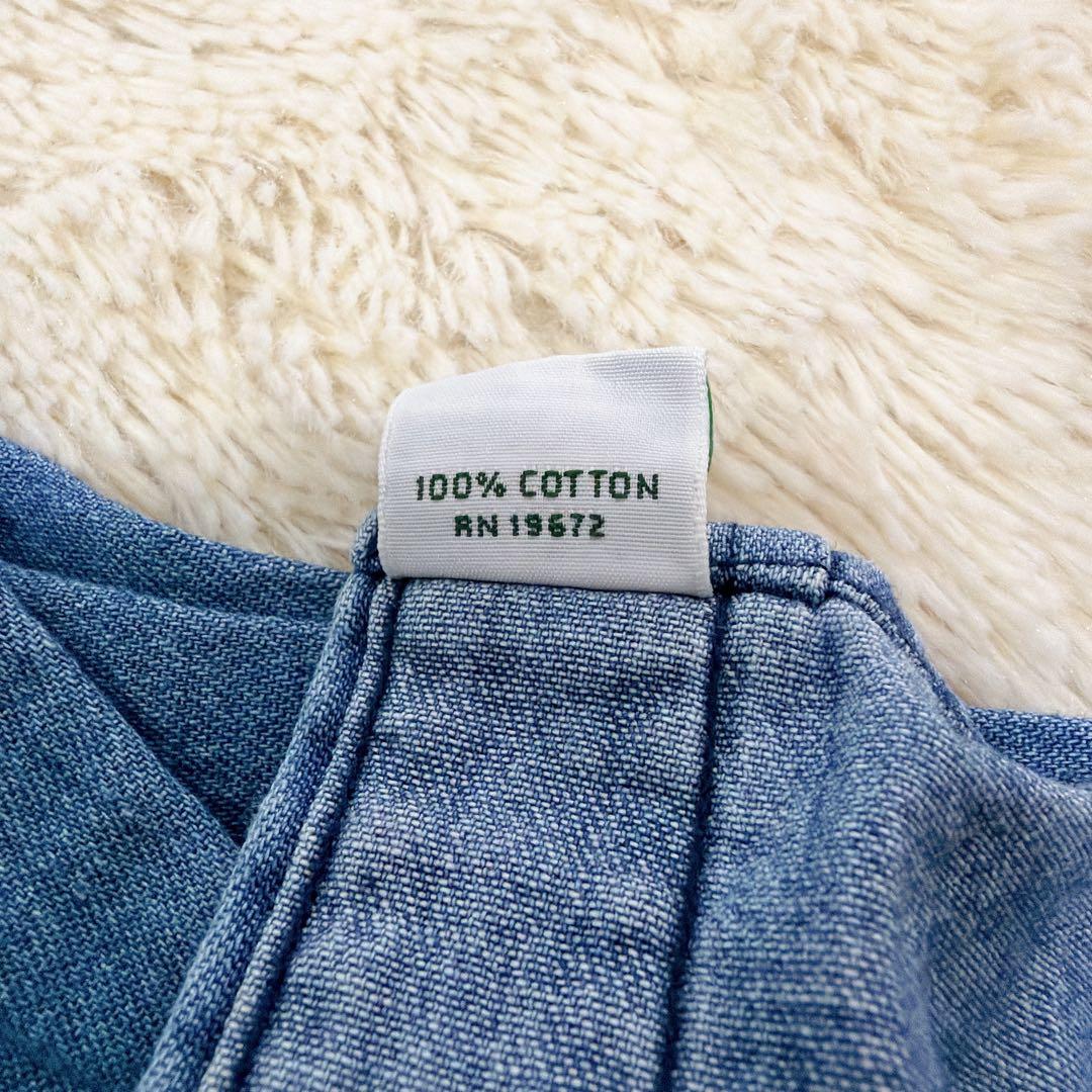 【希少】ポロバイラルフローレン　ポニーロゴ　デニムシャツ　XL相当　レディース