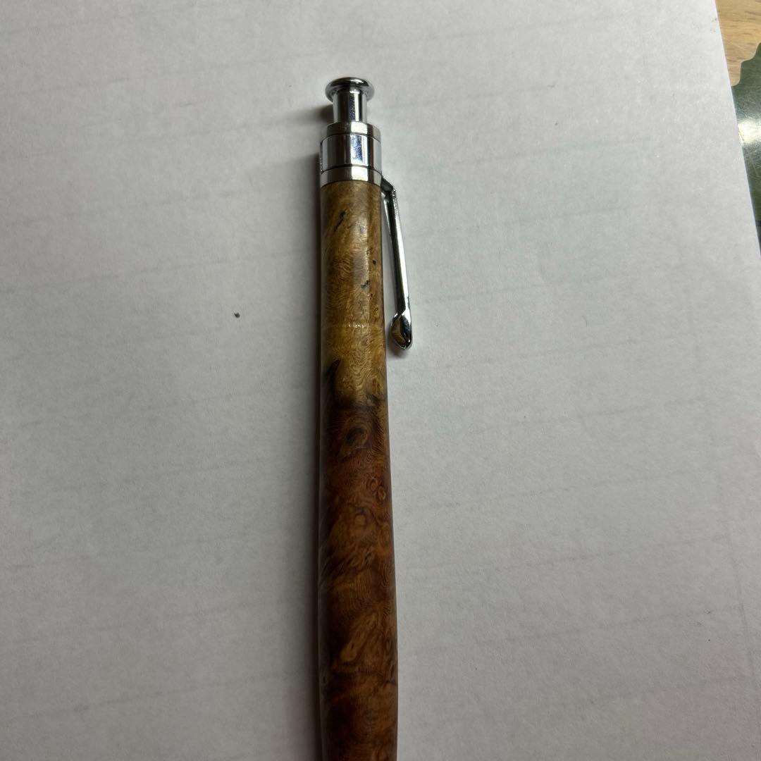 工房楔　シャープペンシル　0.5ミリ　花梨紅白