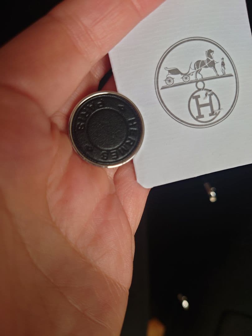 エルメス　カシミヤ　ロングジレ　黒　38 2024AW　未使用