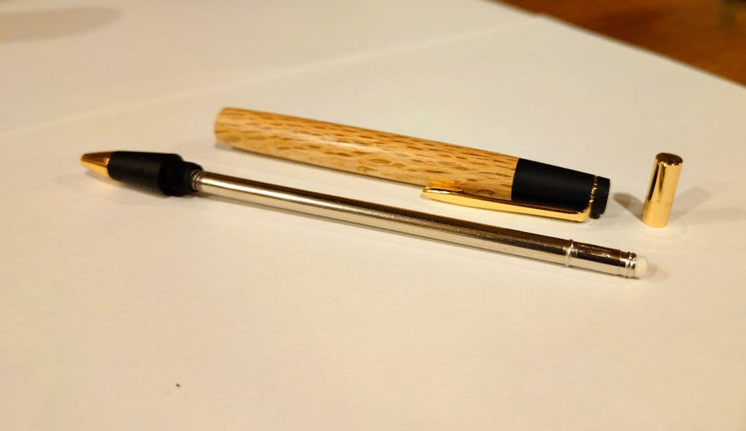 【野原工芸】樫（かし） シャープペンシル（旧型／ゴールド）