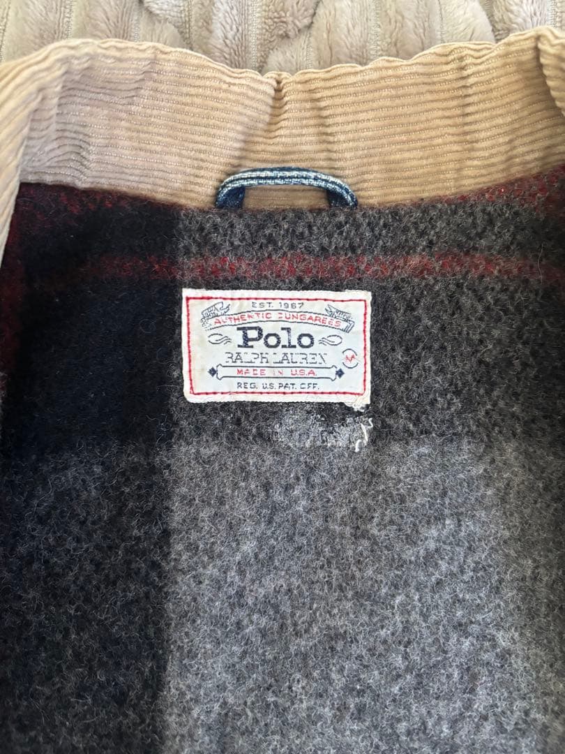 Polo 80s 白タグ　USA製カントリーデニムジャケット