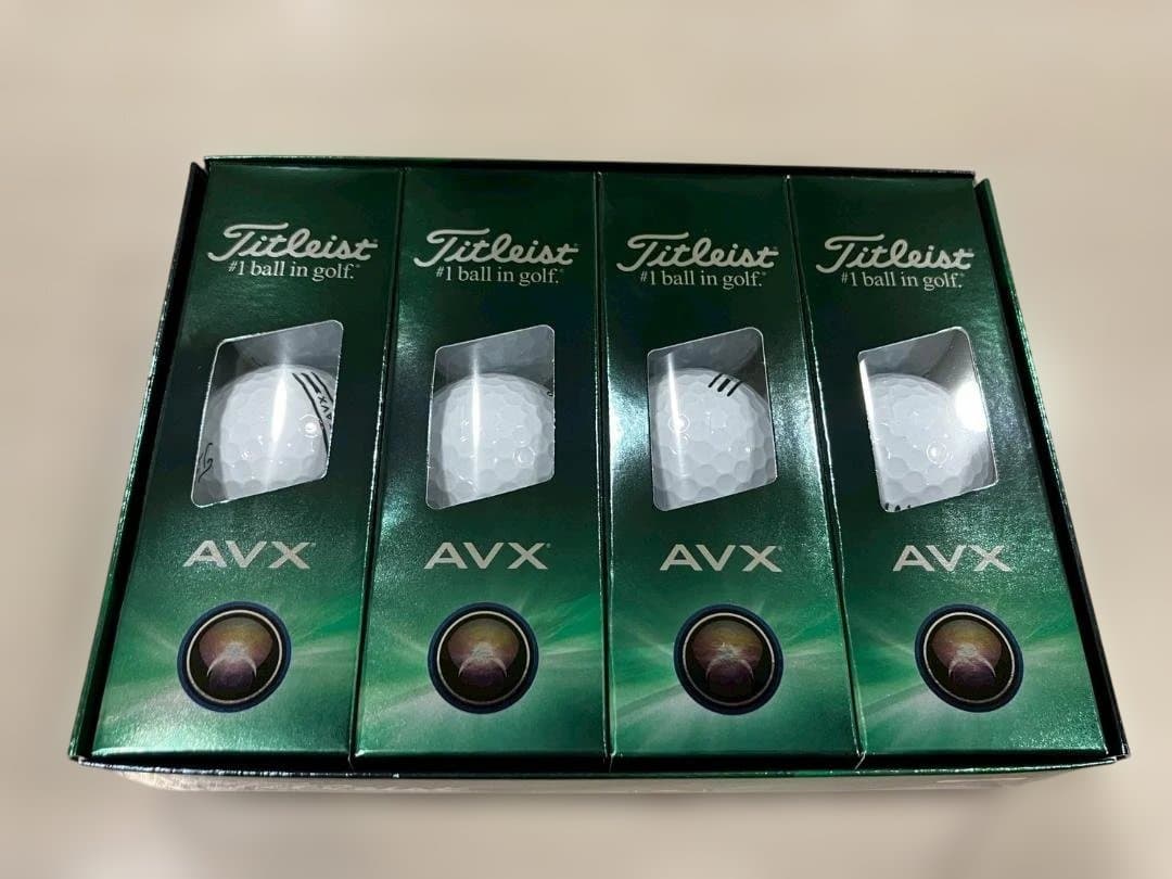 【美品】Titleist タイトリスト AVX ゴルフボール 1ダース