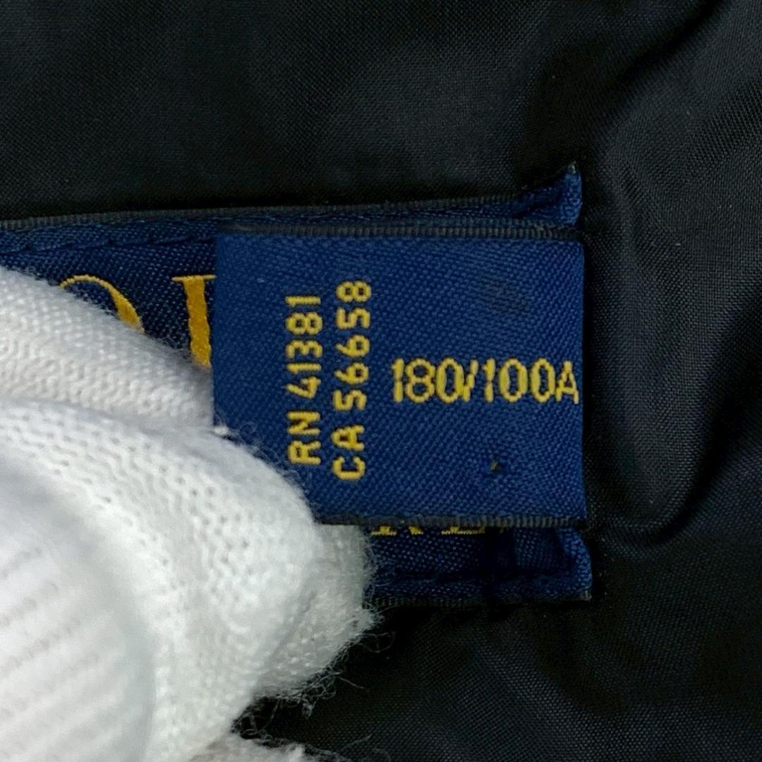 ポロラルフローレン ダウンベスト ビッグポニー刺繍 ブラック L　D946