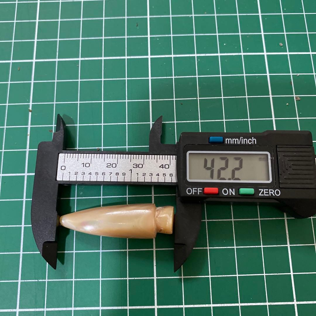 夜光貝トローリングヘッド　1本　無垢