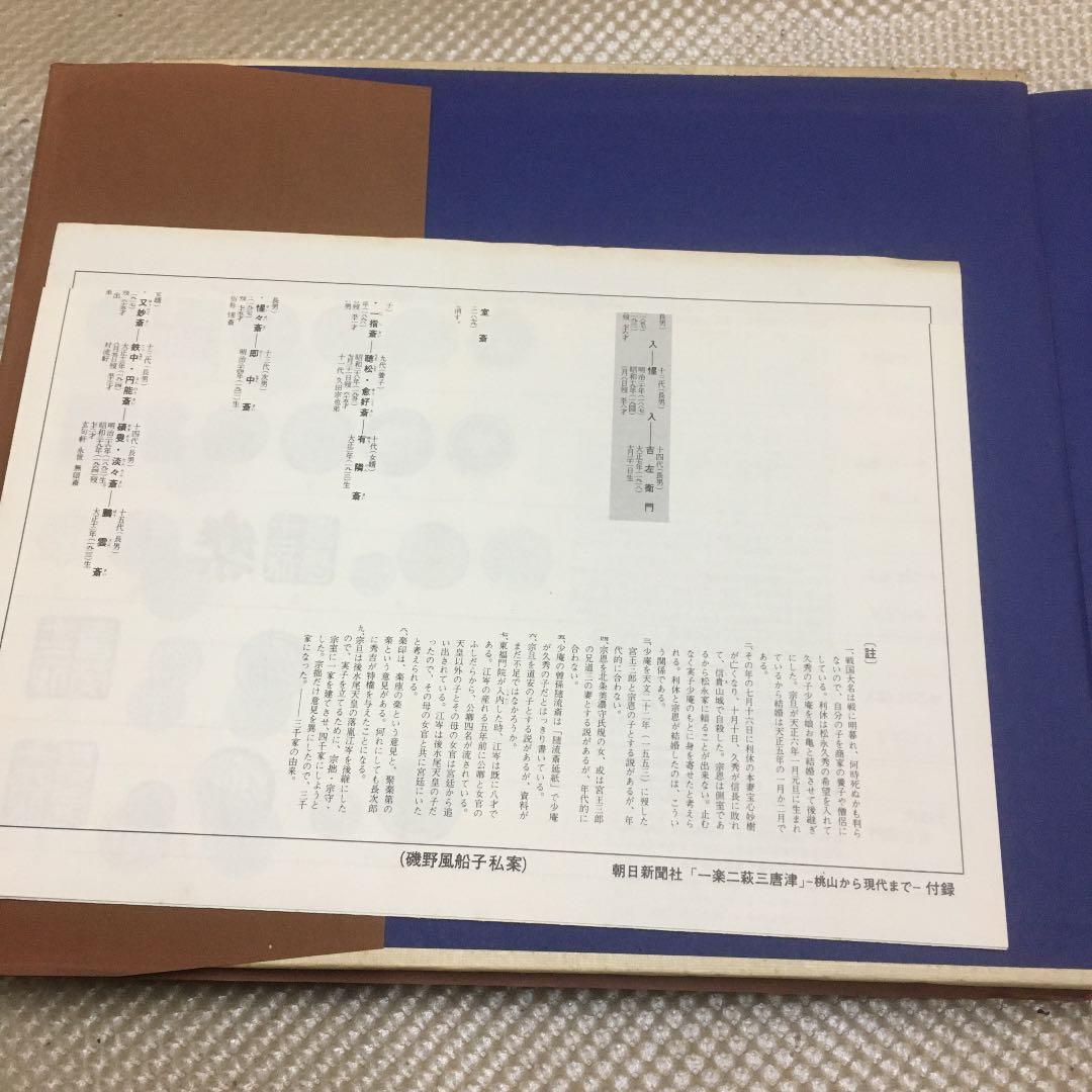 0828 一楽二萩三唐津　朝日新聞社1977年