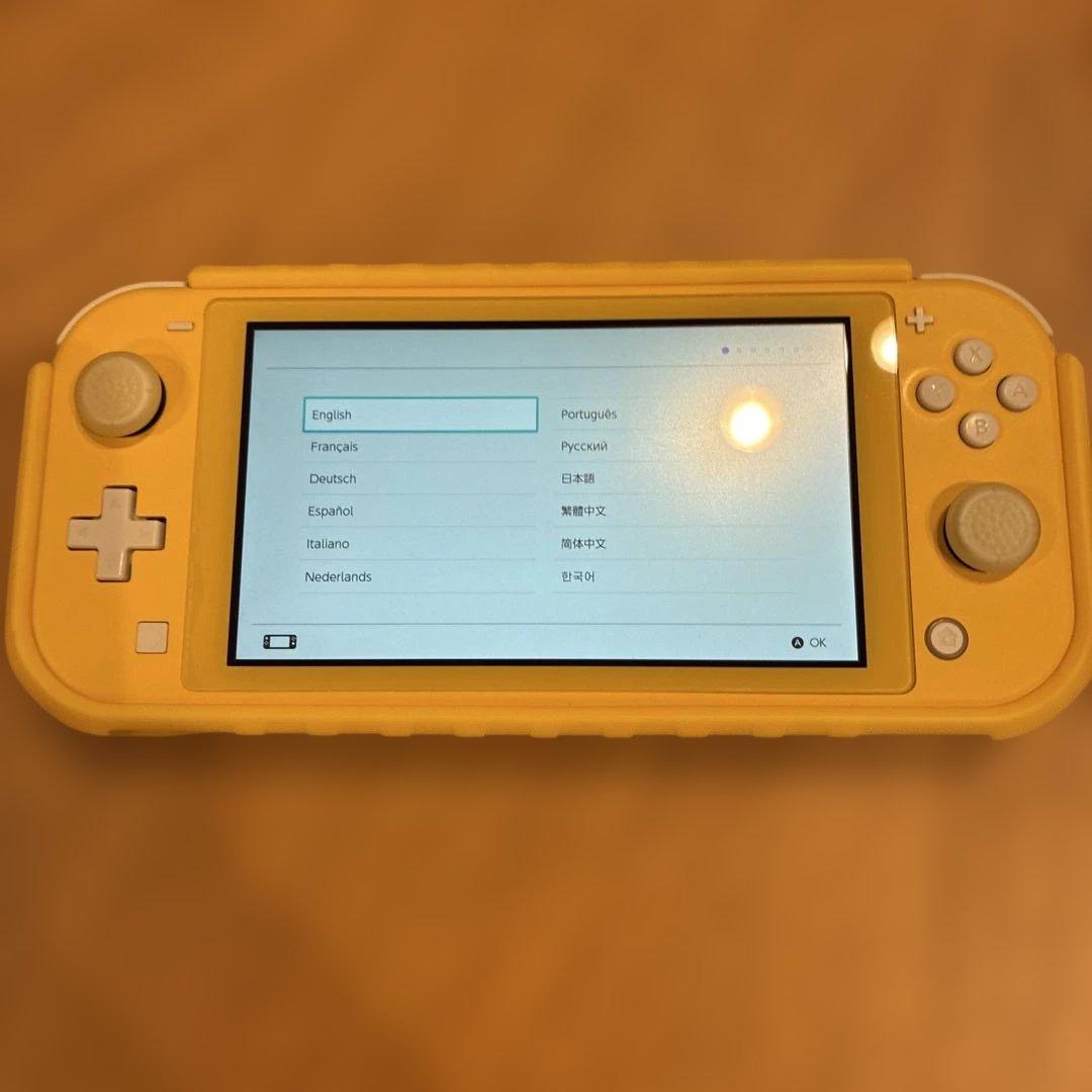 Nintendo Switch Light(イエロー) + ポーチなどおまけ