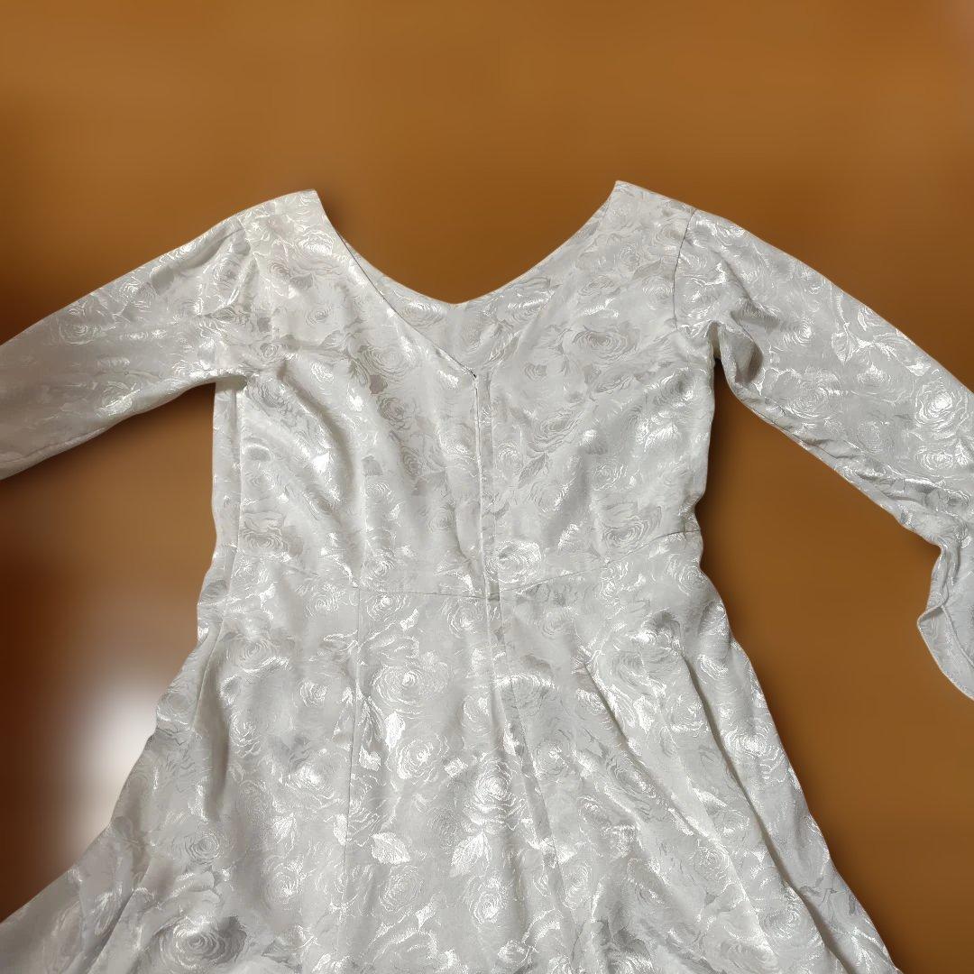 社交ダンス用ホワイトドレス