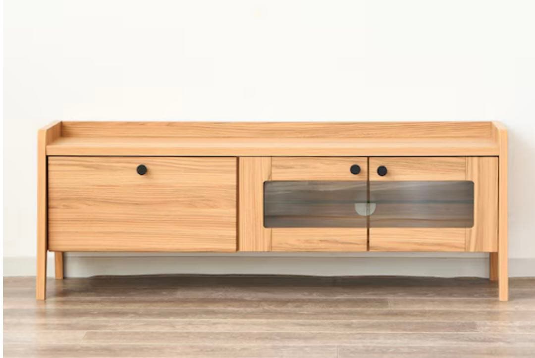 美品❗️ニトリ 北欧風テレビ台 テレビボード ナチュラルウッド仕上げ 113cm