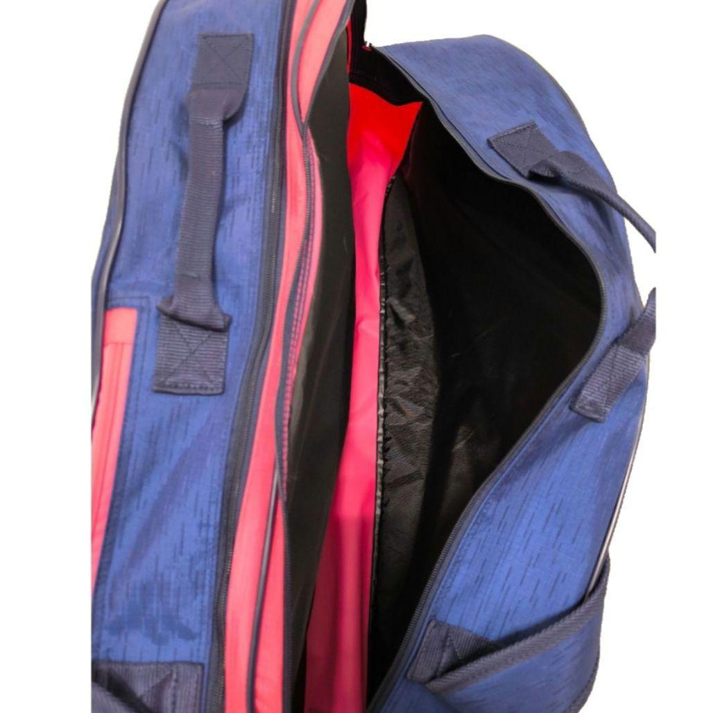 【美品】YONEX ラケットバッグ テニス バドミントン ネイビー/ピンク