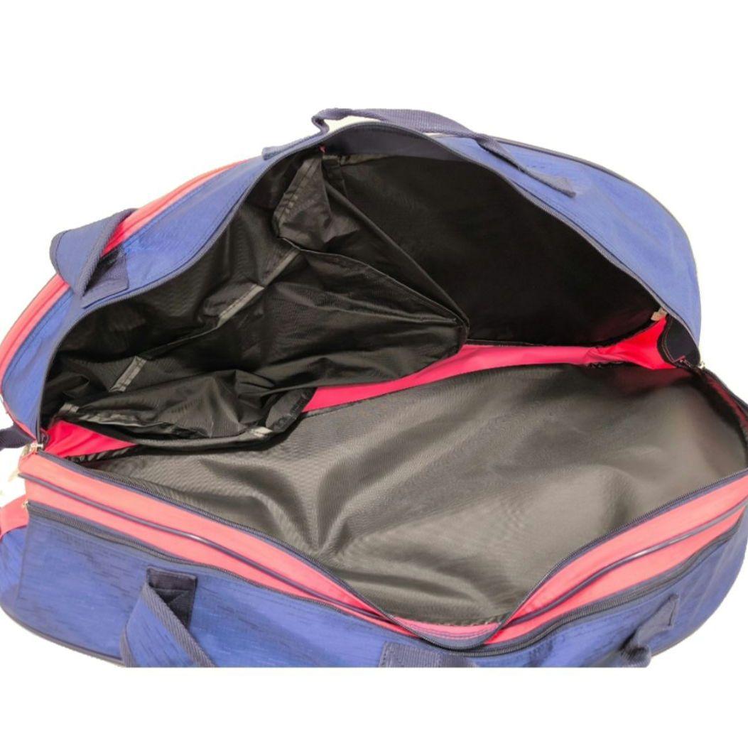 【美品】YONEX ラケットバッグ テニス バドミントン ネイビー/ピンク