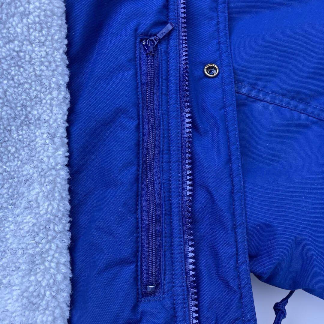 90s NIKE ベンチコート　デカロゴ　ナイロンジャケット　ボア　銀タグ　古着