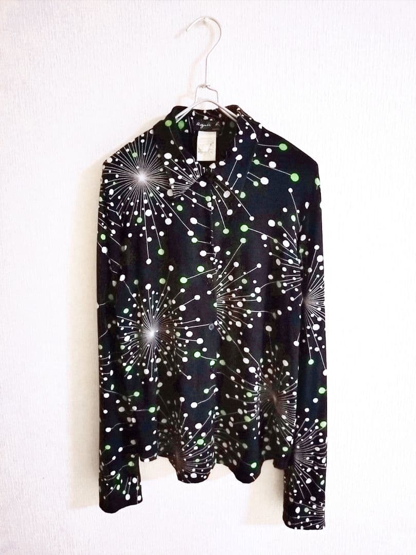 D222177 agnes b. 総柄 ロングスリーブシャツ
