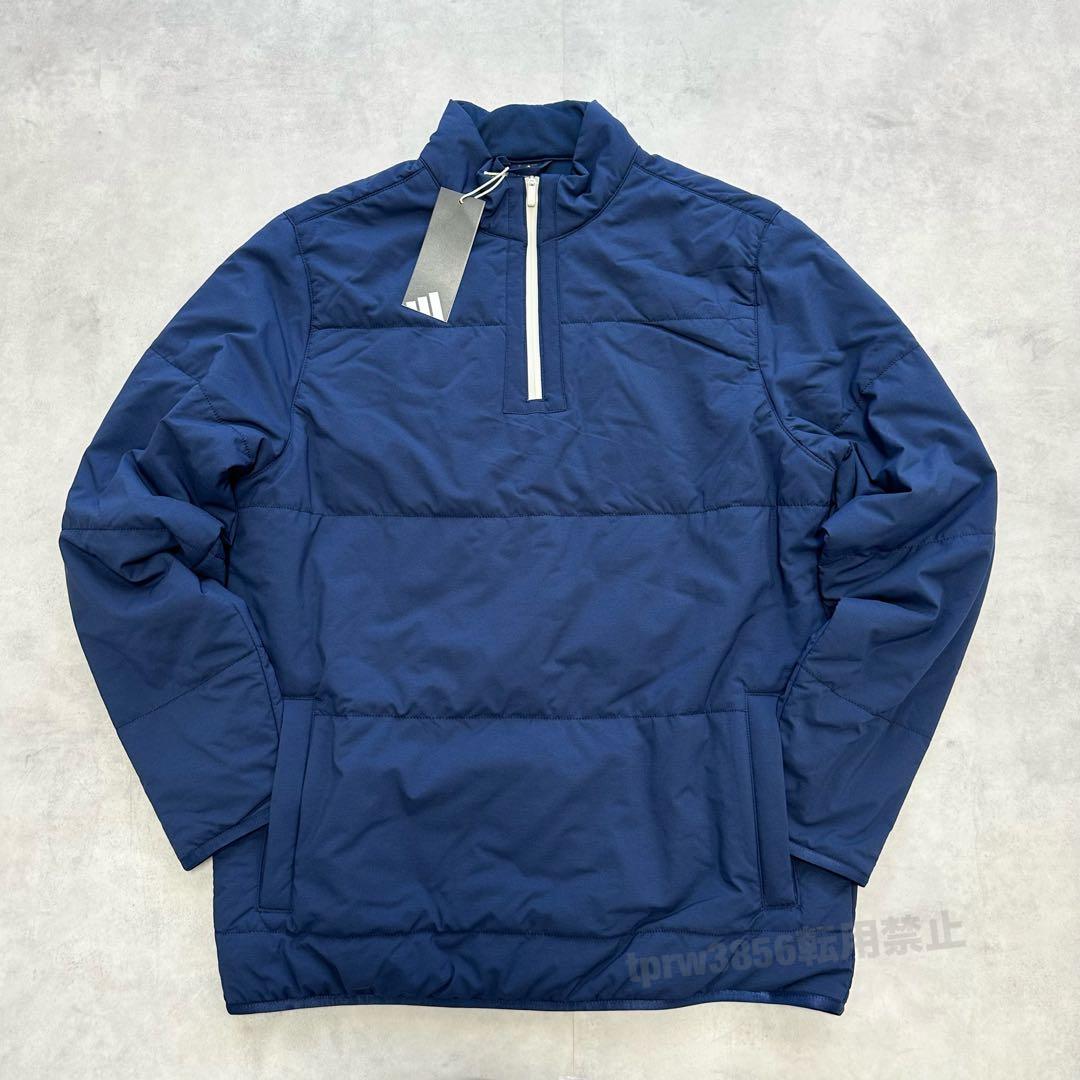 アディダス ゴルフ 2XL 中綿 ジャケット アウター ジャンパー 紺