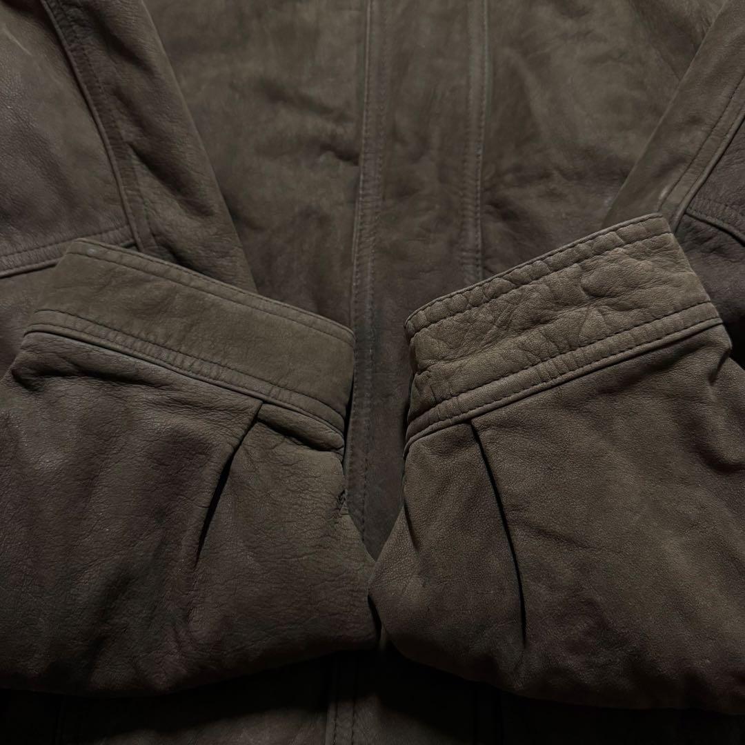 【00s archive】スポーツジャケット　3L レザー　本革　短丈　A-2