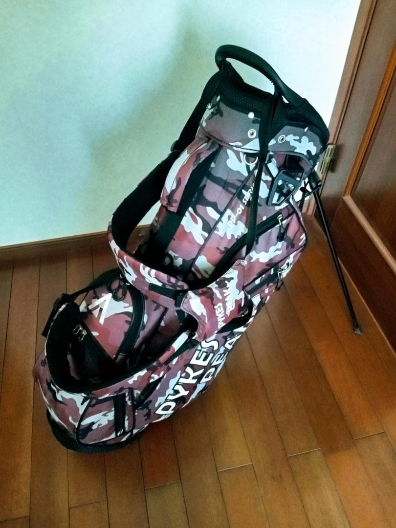 ★PYKES PEAK★スタンド式キャディバッグ★迷彩柄★美品★