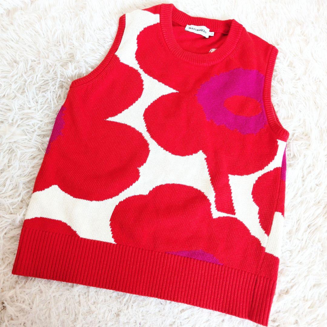 【美品】マリメッコ　ウニッコ　ニット　ノースリーブ　ニットベスト
