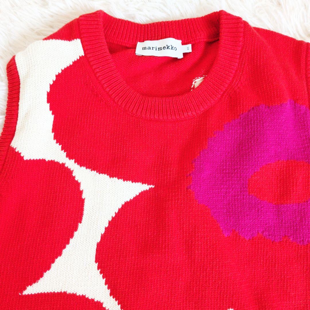 【美品】マリメッコ　ウニッコ　ニット　ノースリーブ　ニットベスト