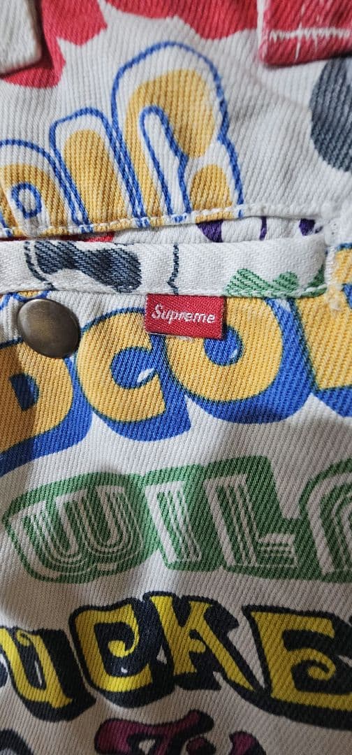 希少 supreme HYSTERIC GLAMOUR コラボ ワークパンツ M