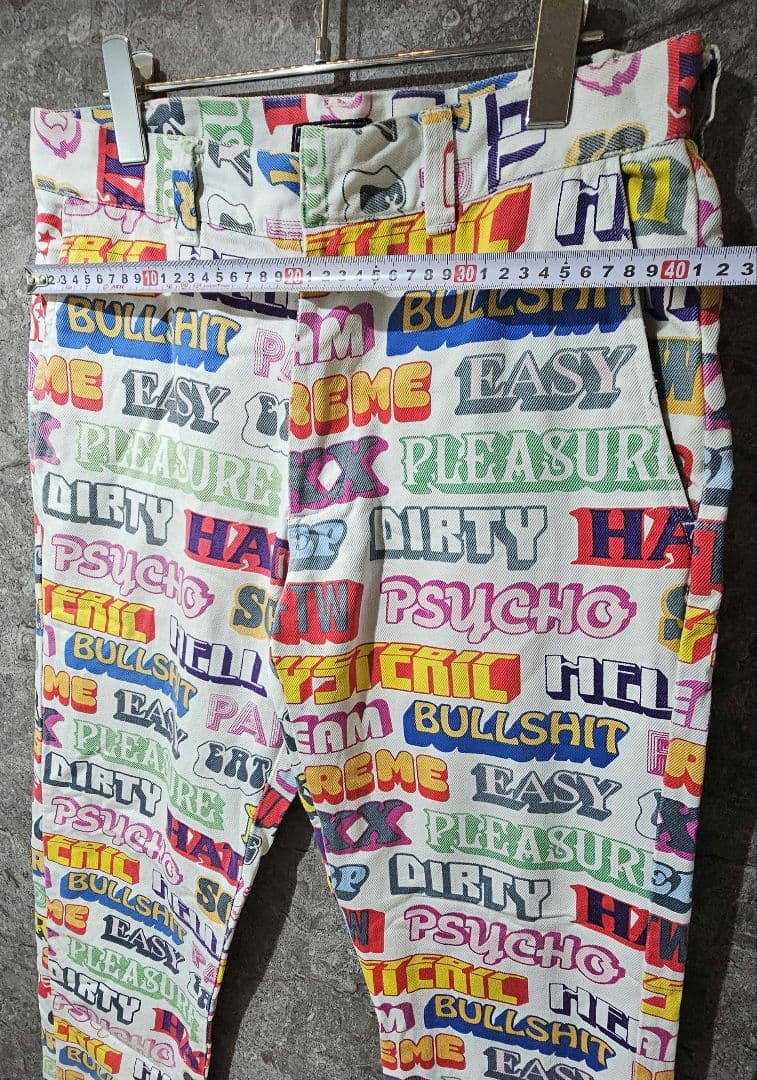 希少 supreme HYSTERIC GLAMOUR コラボ ワークパンツ M