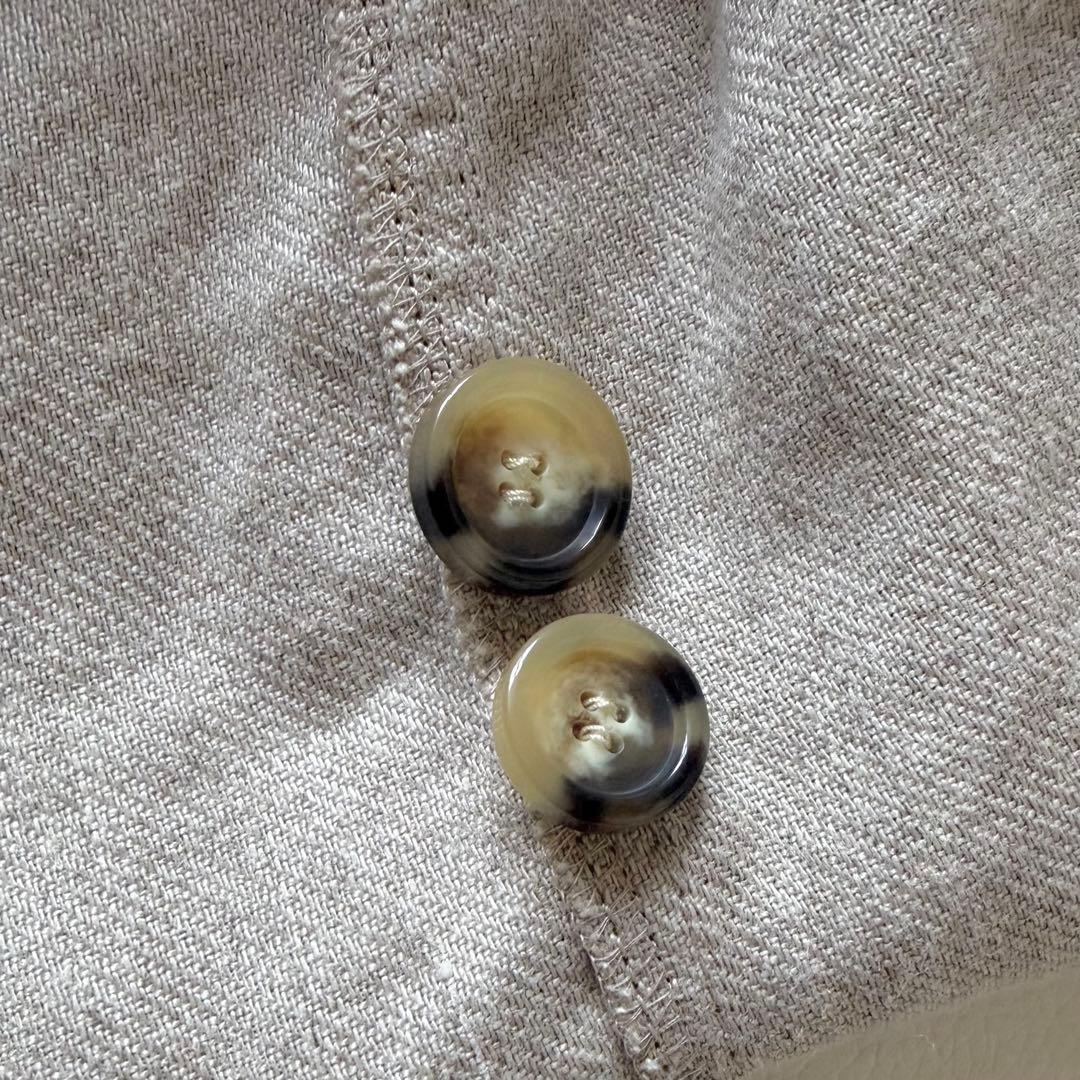 近年モデル✨tumugu リネンジャケット ヨーロピアンリネン100%