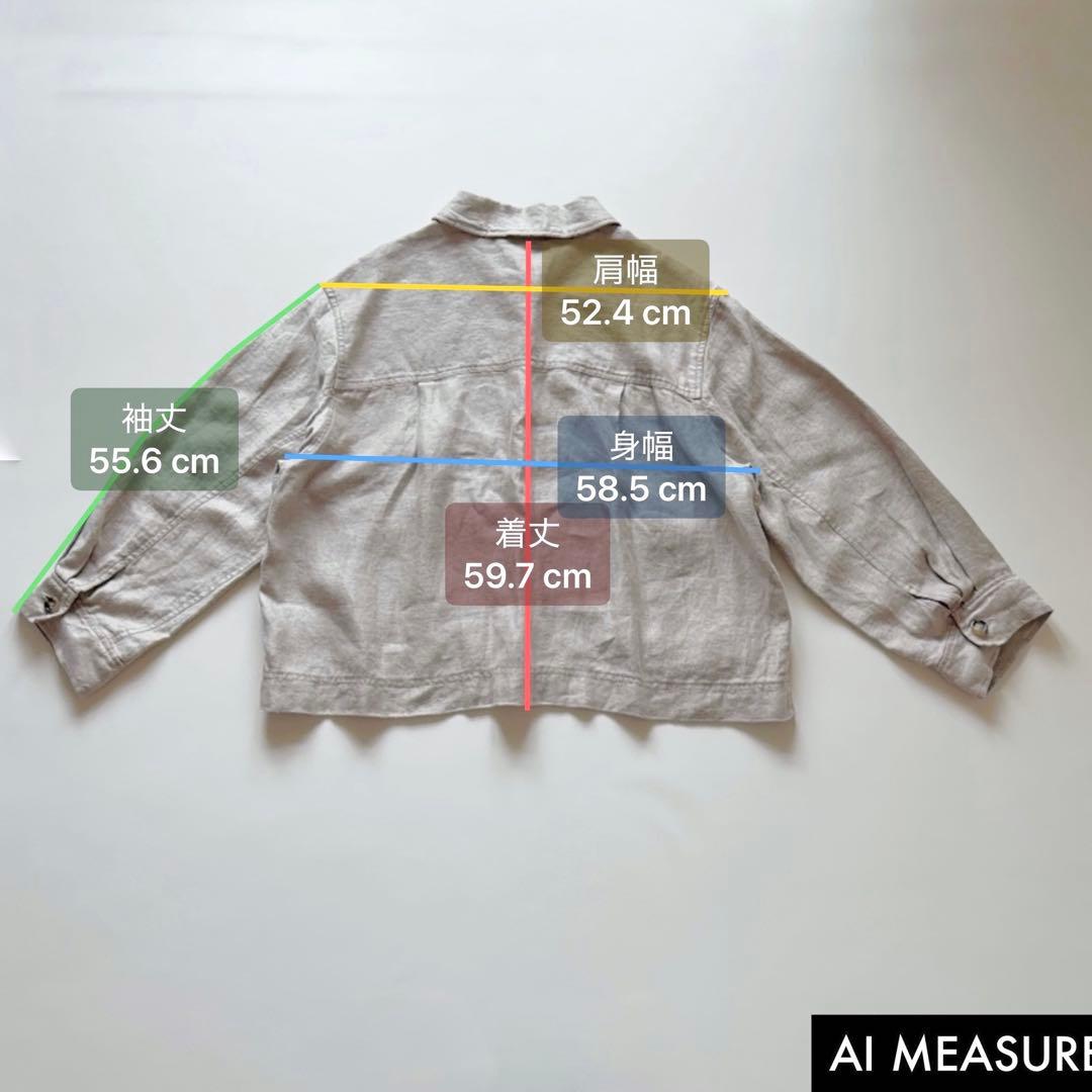 近年モデル✨tumugu リネンジャケット ヨーロピアンリネン100%