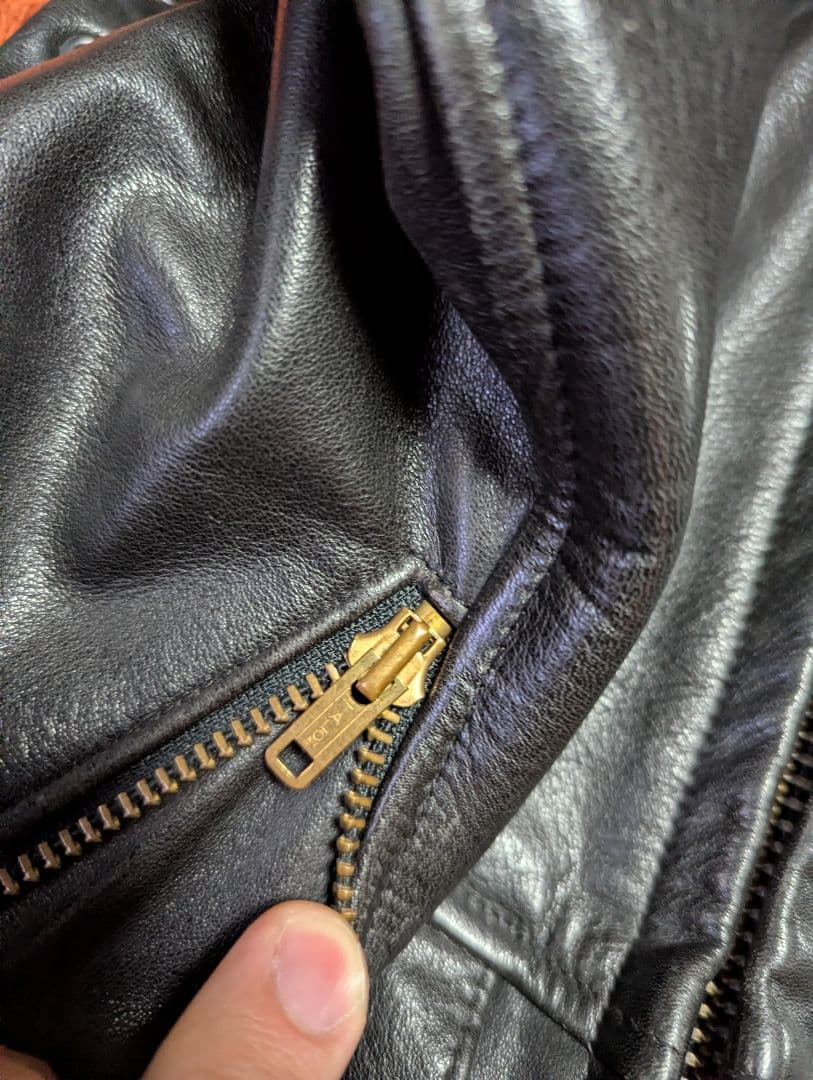 希少 VINTAGE Golden Bear ダブルライダース 38