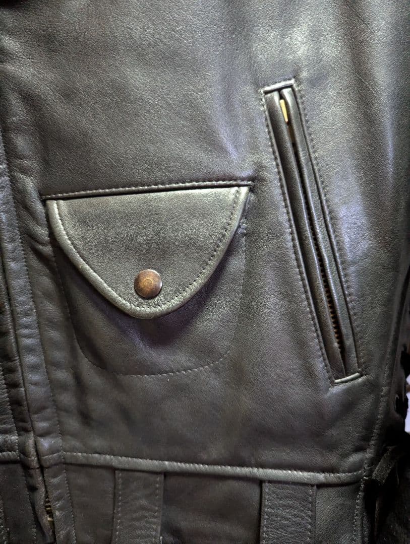 希少 VINTAGE Golden Bear ダブルライダース 38