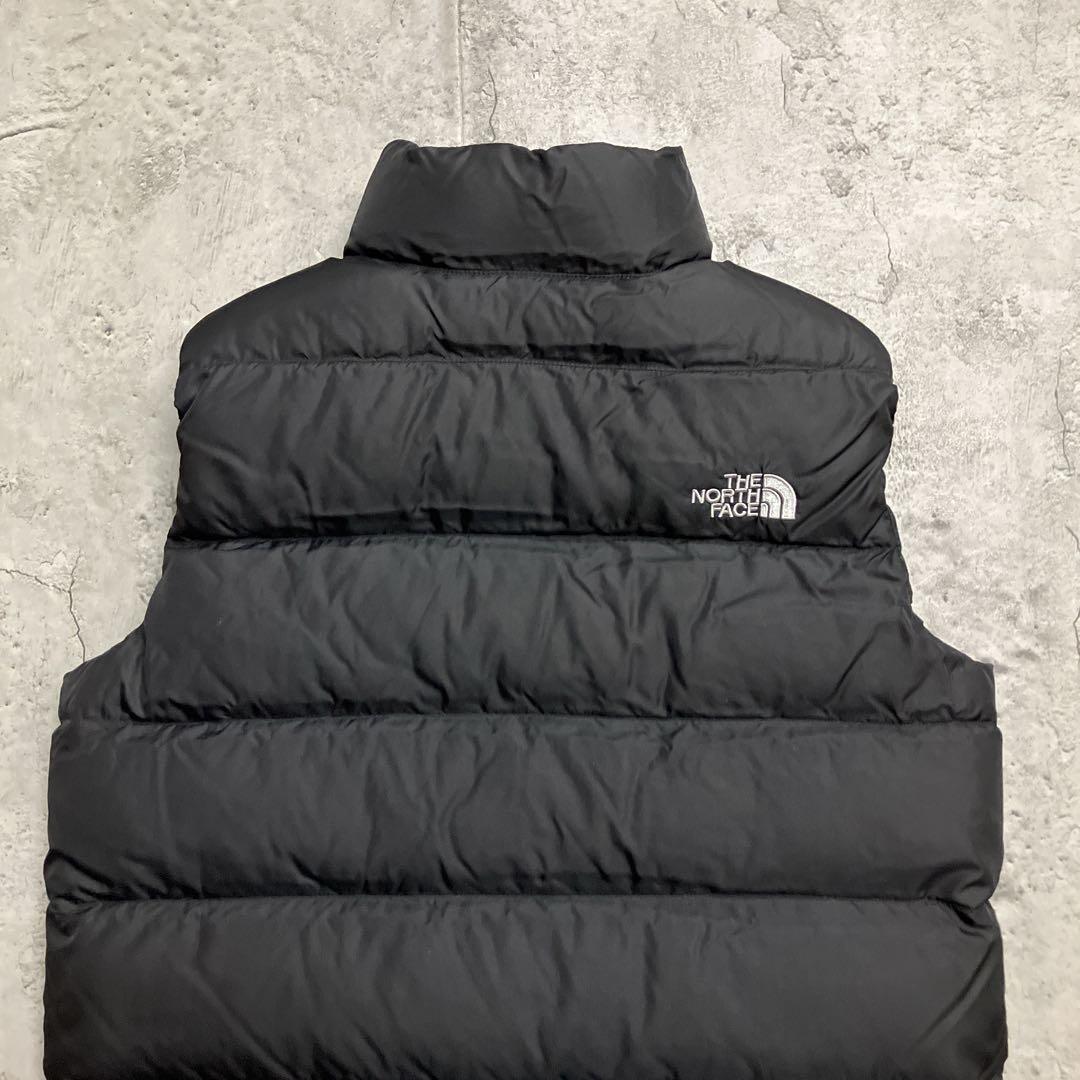 美品　US ザノースフェイス　550フィル　ヌプシ　ダウンベスト　ボーイズL