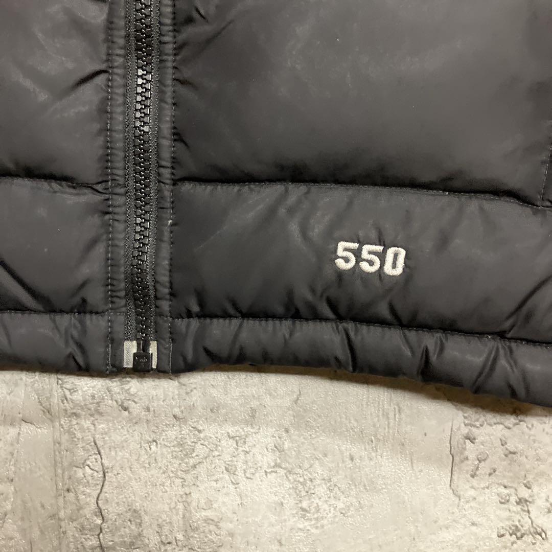 美品　US ザノースフェイス　550フィル　ヌプシ　ダウンベスト　ボーイズL
