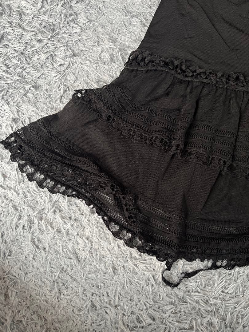 正規品　シャネル　フレンチスリーブ　コルセット　フレアワンピース　ココマーク