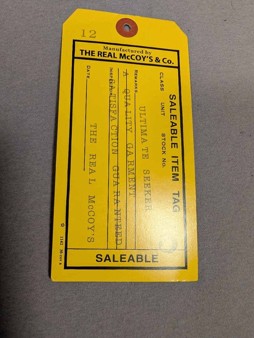 リアルマッコイズ　TYPE A-2 McCOY MFG.CO