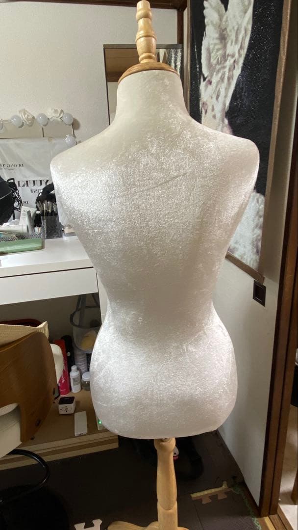 トルソー　マネキン　レディース　上半身 高さ調整可能　猫足