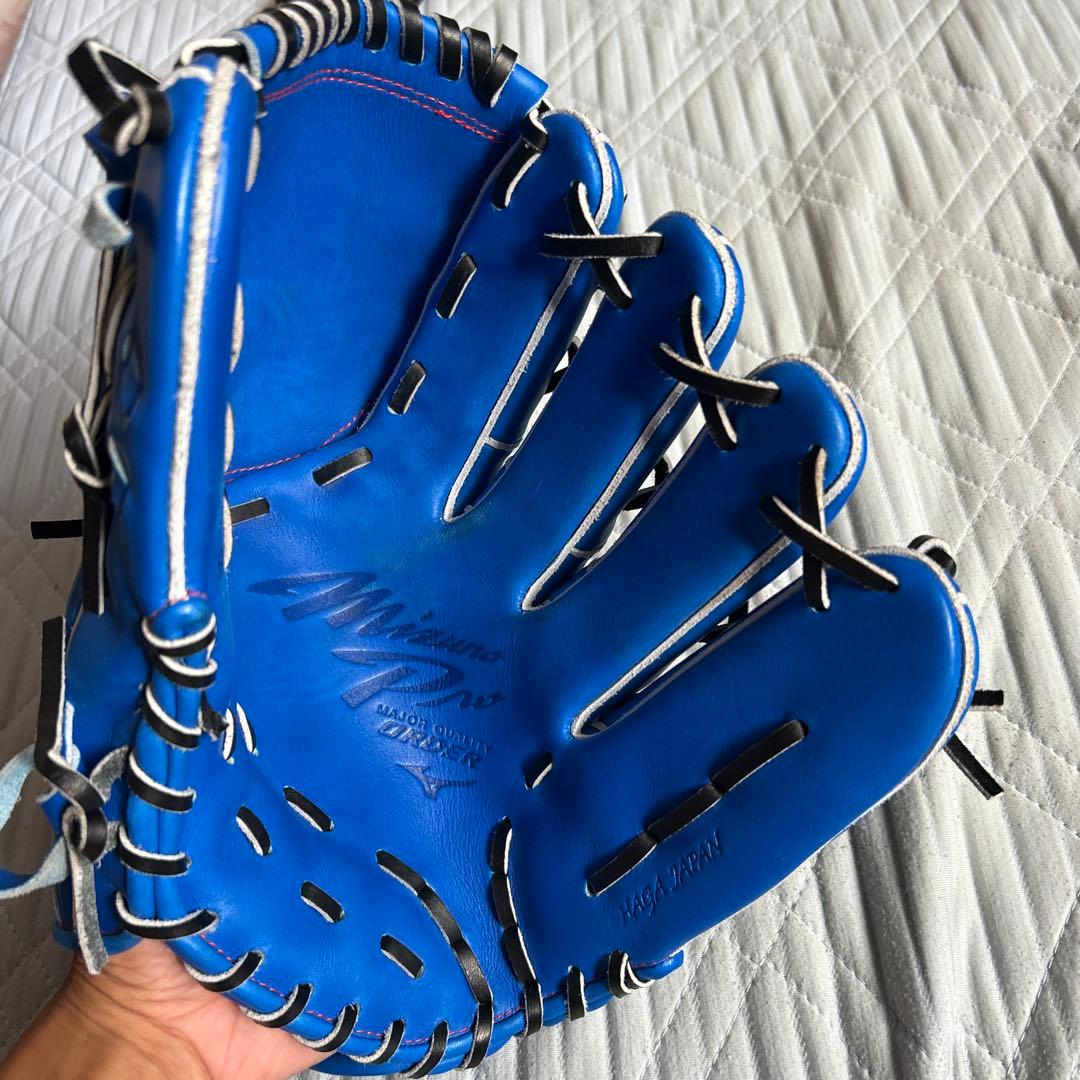 Mizuno 軟式野球用グローブ 青