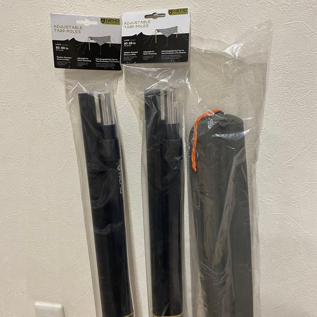 あ*ま様 新品 NEMO アジャスタータープポールL2本&エクステンション1本