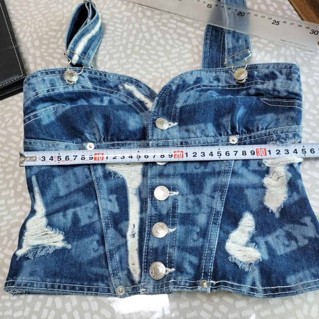 マークジェイコブス　デニム　ダメージ　ビスチェ