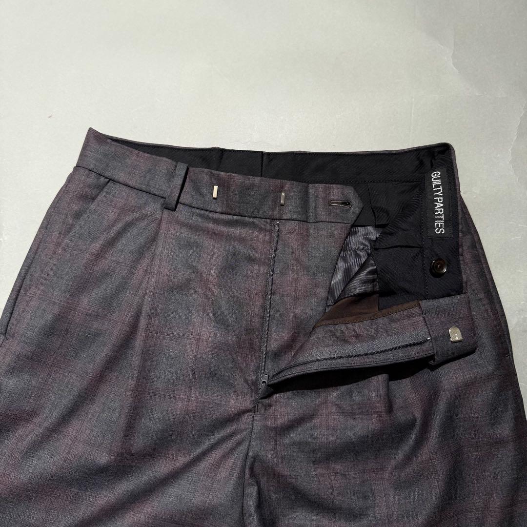 WACKOMARIA DORMEUIL社製 ワンタックウールスラックス S