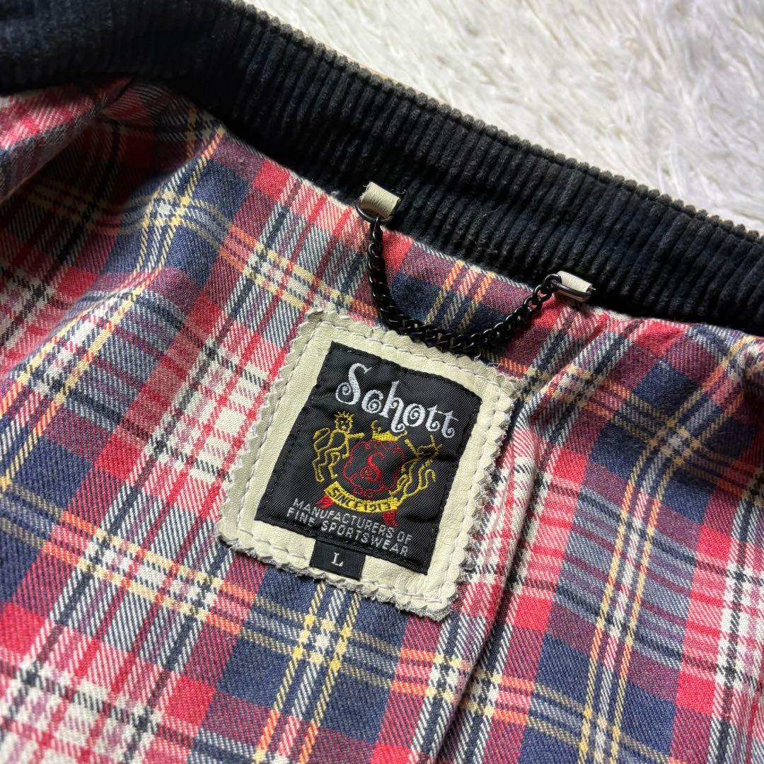 L 良品　クラシックレーサー　Schott　シングルライダース　牛革　ホワイト