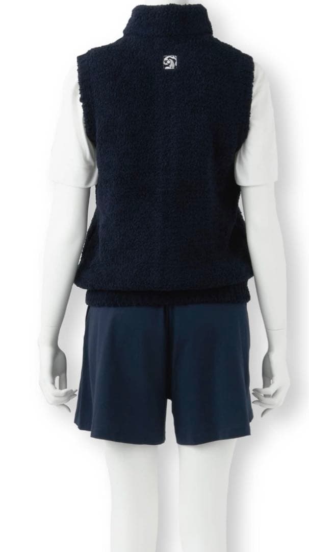 新品未使用　現行品　KASHWEAR パイルベスト　ネイビー　サイズS